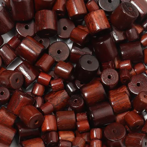 Natürliche Wenge Holz Fassperlen Birmanische Palisander Röhrenperlen Für DIY Buddhistische Gebetsarmband Halskette Schmuckherstellung Handwerk Perlen