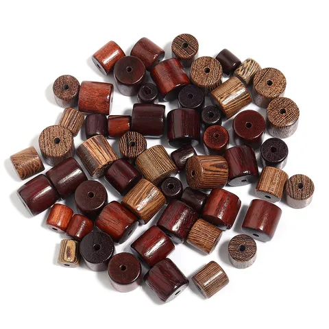 Natürliche Wenge Holz Fassperlen Birmanische Palisander Röhrenperlen Für DIY Buddhistische Gebetsarmband Halskette Schmuckherstellung Handwerk Perlen