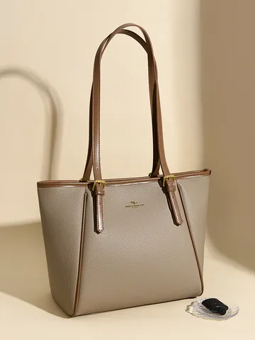Women Large Capacity Tote Bag PU Leather Fashion Commuter Shoulder Bag Casual Top Handle Handbag Chic Shopper Bag