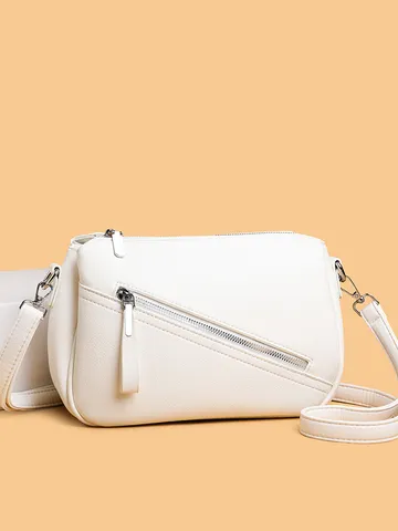 Women PU Leather Crossbody Bag Fashion Litchi Grain Shoulder Bag Casual Commuter Small Square Bag Daily Handbag