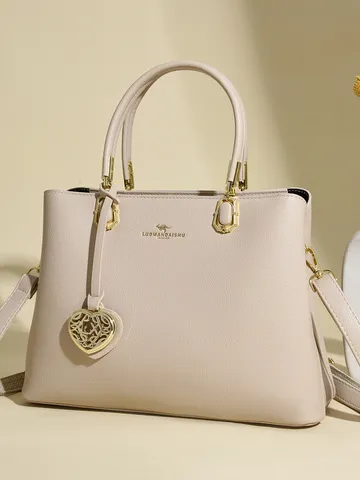 Women Fashion Handbag Large Capacity Commuter Crossbody Bag PU Leather Top Handle Shoulder Bag Casual Daily Tote Bag