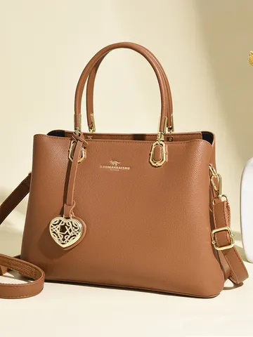 Women Fashion Handbag Large Capacity Commuter Crossbody Bag PU Leather Top Handle Shoulder Bag Casual Daily Tote Bag