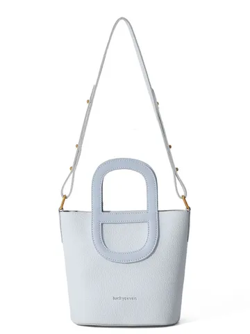Women Large Capacity Bucket Bag Genuine Leather Handbag Casual Daily Shoulder Crossbody Bag With Special Handle