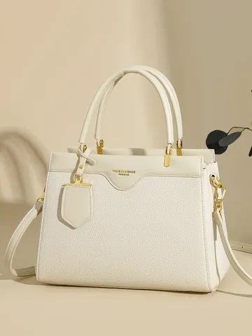 Women PU Leather Top Handle Bag Fashion Casual Crossbody Shoulder Bag Vintage Tote Handbag Daily Commute Bag