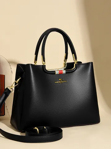 Women PU Leather Handbag Stylish Printed Crossbody Bag Casual Commuter Top Handle Shoulder Bag For Ladies Daily Use
