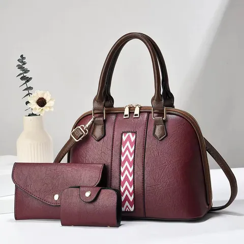 Borsa Tote Grande Capacità da Donna in Pelle PU Colorblock Patchwork Retro Moda Borsa a Mano Casual Borsa a Tracolla