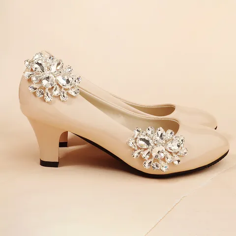 Alloy Rhinestone Shoe Buckles Brilliant Large Waterdrop Crystal Bridal Shoes Decorations Sparkly Wedding Shoe Clips For Heels Accessories