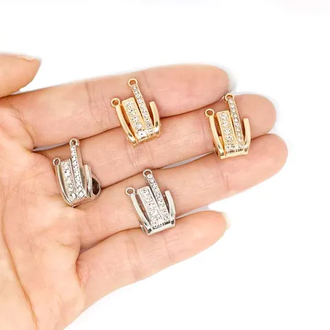 Ciondolo Pendente in Lega con Strass a Forma di Gesto per Creazione di Gioielli Fai-da-te Orecchini Collana Braccialetto