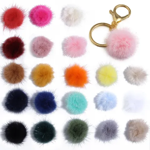 Handmade Mink Fur Ball Fluffy Pom Poms For Jewelry Making DIY Craft Hair Accessories Clothing Shoes Decoration Materials