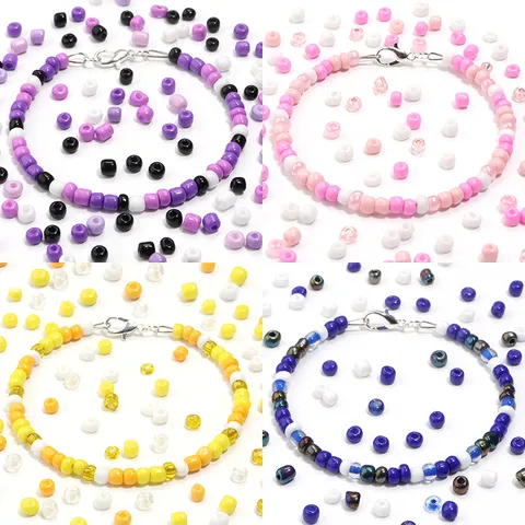 Irisierende Nebel Glasperlen Traumhafte Bunte Lose Abstandsperlen Für Schmuckherstellung Armband Slime Füller DIY Handwerk Zubehör