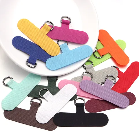 Universal Phone Lanyard Gasket Fabric Phone Tether Tab Patch Mobile Phone Hanging Rope Accessories