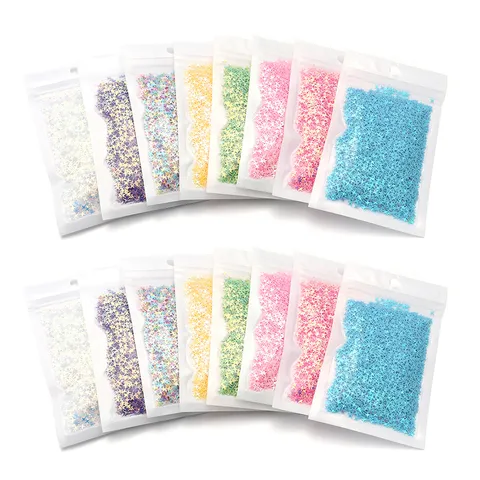 DIY PVC Sequins Snowflake Star Butterfly Flower Loose Sequins Filling Decorative Craft Accessories