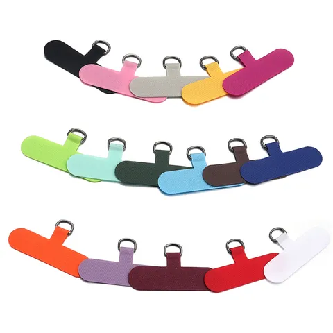 Universal Phone Case Lanyard Tether Tab Oxford Fabric Phone Patch With Metal D Ring Connector Gasket For Phone Cases Cord