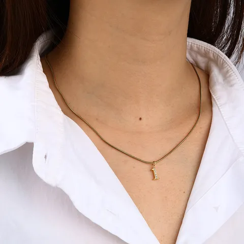 Collana Girocollo a Catena di Serpente in Acciaio Inossidabile Hip Hop Ciondolo con Numero di Strass Gioielli Iniziali con Chiusura in Oro per Uomo Donna Festa