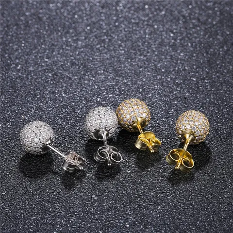 Orecchini a Bottone Tondi con Strass alla Moda Lucidi Orecchini Geometrici in Rame Eleganti Accessori Gioielli da Festa per Donna