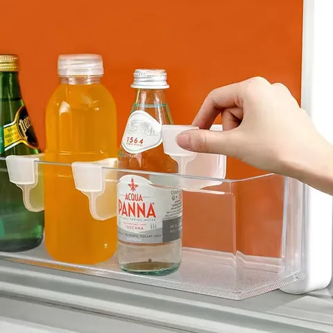 Refrigerator Side Door Storage Divider Plastic Adjustable Freezer Partition Board Multi Functional Kitchen Organizer Clip