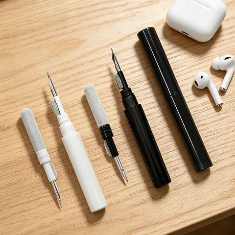 Earphone Cleaning Pen 3-In-1 Bluetooth Headphone Cleaning Kit Wireless Earbuds Case Cleaning Tool Portable Brush Metal Nib