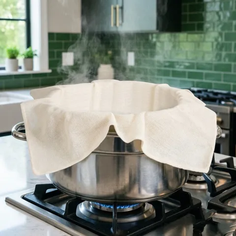 Reusable Square Cotton Steamer Cloth Breathable Gauze Liner Non-Stick Steamer Mat For Dumplings Buns Kitchen Accessories