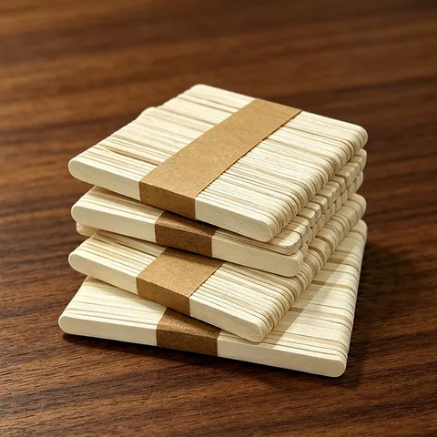 Natural Wooden Popsicle Sticks Craft Wood Sticks For Kids DIY Handmade Art Crafts School Craft Project Wooden Material