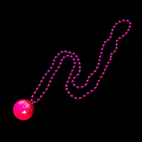 Leuchtende Retro Disco Kugel Anhänger Halskette Für Damen Nachtclub 70er Jahre Party LED Leuchtet Kunststoff Harz Schmuck Hals Zubehör