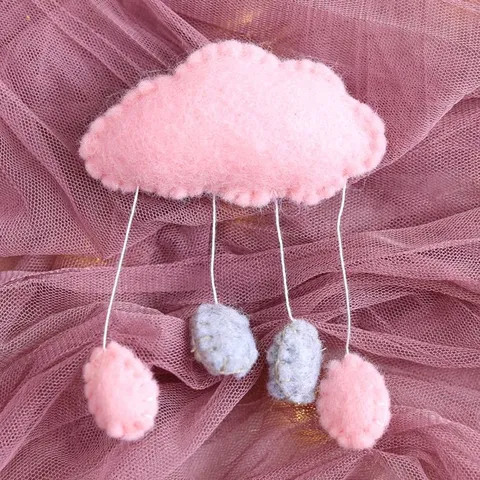 Décorations de Noël en Feutre Nuage Ailes Faon Formes Pendentif Suspendu Fournitures d'Artisanat pour Arbre Maison Décoration Fête Cadeau
