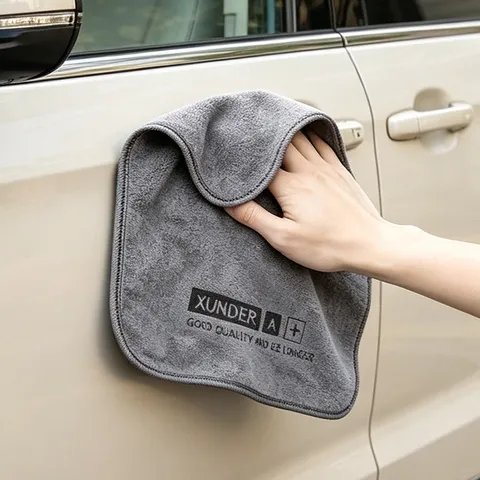 Microfiber Car Cleaning Towel Thickened Absorbent Quick Drying Cloth For Auto Glass Interior Household Daily Care
