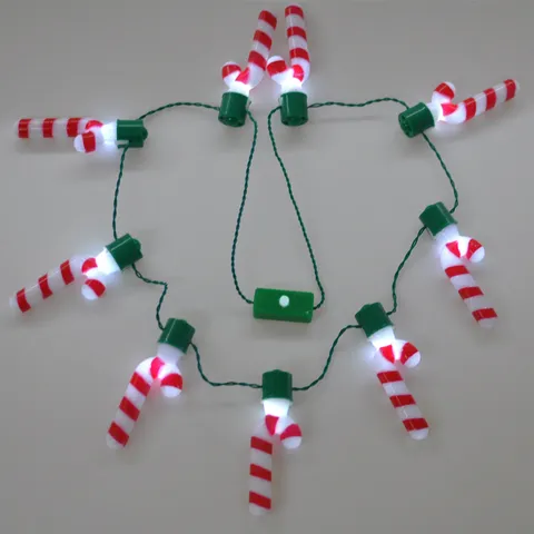 Weihnachten LED Leuchthalskette Zuckerstange Halskette Für Xmas Party Festliche Dekoration Kostüm Zubehör Für Herren Damen