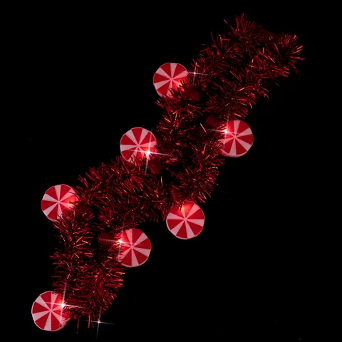 Weihnachten LED Süßigkeiten Lametta Halskette Blinkend Party Halskette Feiertag Dekorativ Hals Schmuck Geschenk
