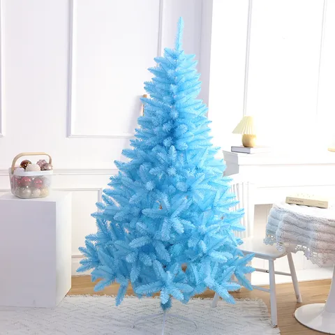 Europese Ins Stijl Besneeuwde Kunstkerstboom Roze Blauw Grote Kerstboom Voor Huis Feestdag Feest Scène Decoratie Desktop Mini Boom Krans Guirlande