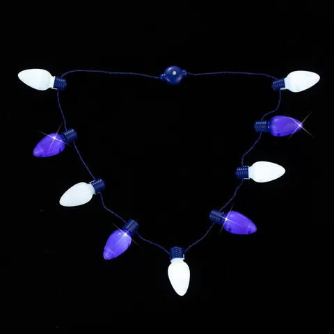 Chanukka LED Leuchtende Halskette Kunststoff Glühbirne Festliche Party Requisiten Deko Halsketten Für Feiertage Unisex Schmuck