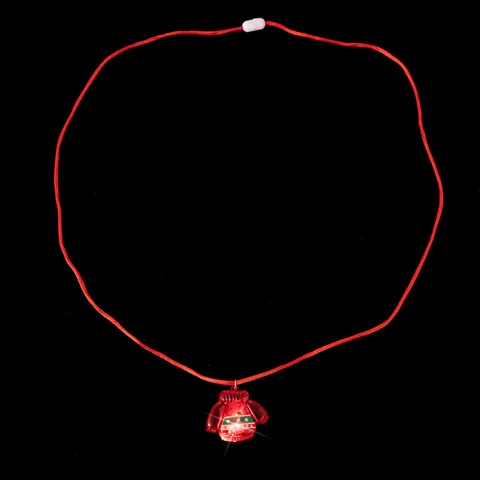 Weihnachten Leuchten Pullover Anhänger Halskette LED Glühende Neuheit Festliche Schmuck Rote Accessoire Für Urlaub Party Unisex