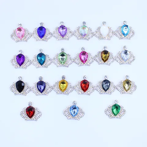 Accesorios de Joyería de Aleación de Corona de Strass Bolso DIY Ropa Zapato Material Hecho a Mano Adorno