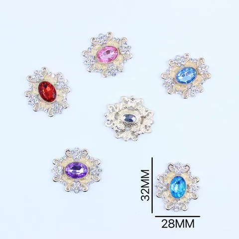 DIY Aleación Strass Acrílico Bandeja Flor Lazo Accesorios de Ropa Boda Joyería Hecha a Mano Hallazgos de Manualidades