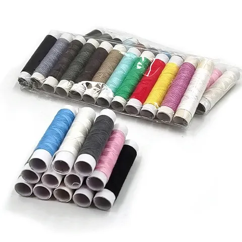 Multicolor Polyester Hand Naaigaren Kleine Papieren Buis DIY Naaien Repareer Gerecht Handgemaakt Ambacht Touw