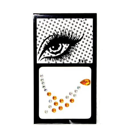 DIY Face Rhinestone Stickers Eye Crystal Gems Body Art Temporary Tattoo Self Adhesive Makeup Festival Party Decor