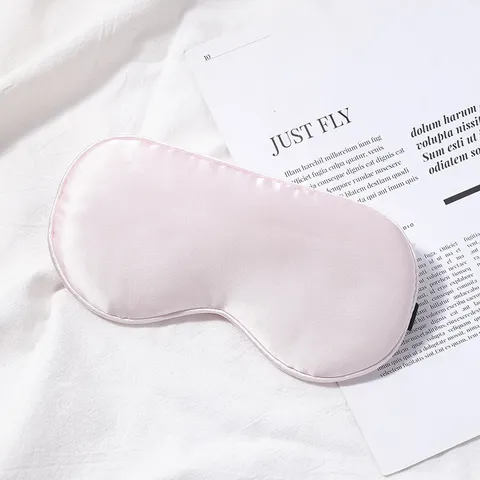 Pure Mulberry Silk Sleep Eye Mask Soft Breathable Shading Blindfold Travel Comfortable Silk Eye Patch For Women Men