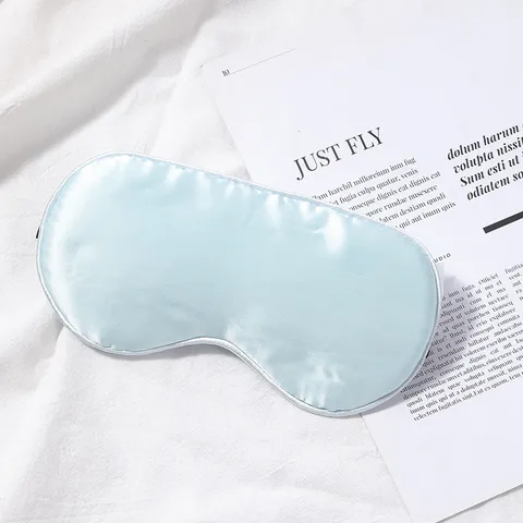 Pure Mulberry Silk Sleep Eye Mask Soft Breathable Shading Blindfold Travel Comfortable Silk Eye Patch For Women Men