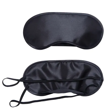 Soft Polyester Sleep Eye Mask Breathable Shading Blindfold Travel Night Sleep Eye Patch Lightweight Comfortable Eye Cover