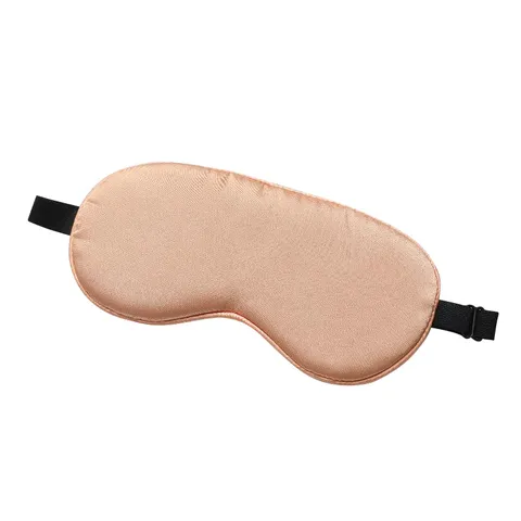 Solid Color Imitation Silk Sleep Eye Mask Breathable Shading Eye Shade For Sleeping Comfortable Travel Rest Night Eye Mask