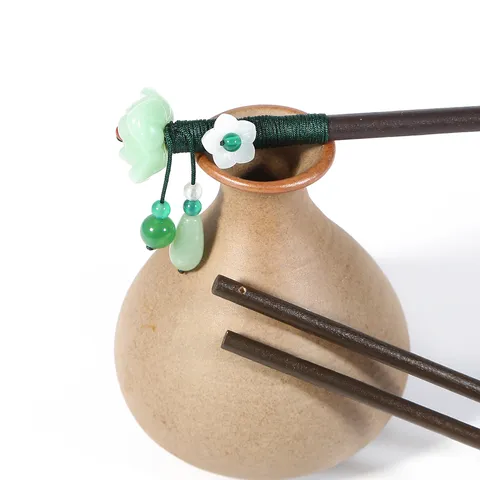 Classical Wooden Hairpin Stick Vintage Antique Hanfu Hair Accessories Retro Wood Hair Fork For Women Handmade Jewelry