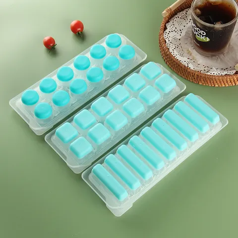 Bac à Glaçons en Silicone Avec Couvercle Démoulage Facile Moule à Glaçons Multi-Grille pour Cuisine Bar Réfrigérateur