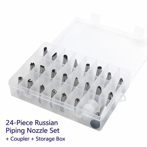Stainless Steel Piping Tips Korean Cake Cream Decorating Tools DIY Baking Pastry Bags Molds Kit