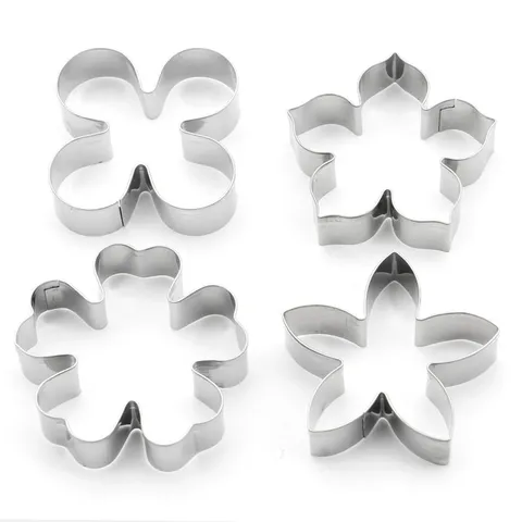Emporte-Pièce en Acier Inoxydable Moule à Biscuits Fleur Outils de Pâtisserie pour Cuisine Maison DIY Décoration de Gâteau