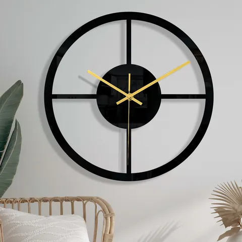Modern Minimalist Acrylic Wall Clock Silent Sweep Movement Round Decorative Clock For Living Room Bedroom
