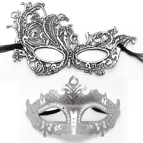 Máscara de Mascarilla de Encaje Conjunto de Máscara de Ojos Corona Fénix Máscara de Media Cara para Mujeres Fiesta de Halloween Disfraz Baile
