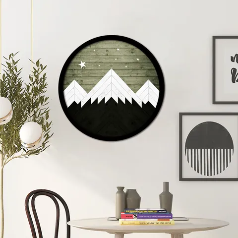 Nordic Geometric Wooden Wall Art Living Room Bedroom Study Decorative Wall Sticker Creative Wood Hanging Painting Home Decor