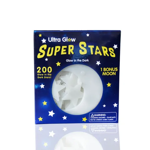 Stickers Muraux Étoiles et Lune Lumineux dans le Noir Autocollants de Étoiles Fluorescents en Acrylique pour Plafond de Chambre d'Enfants