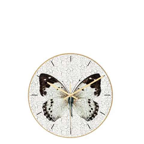 Kreative Schmetterling Wanduhr Acryl UV Gedruckt Leise Bewegung Modernes Design Dekoratives Hängendes Für Wohnzimmer Zuhause