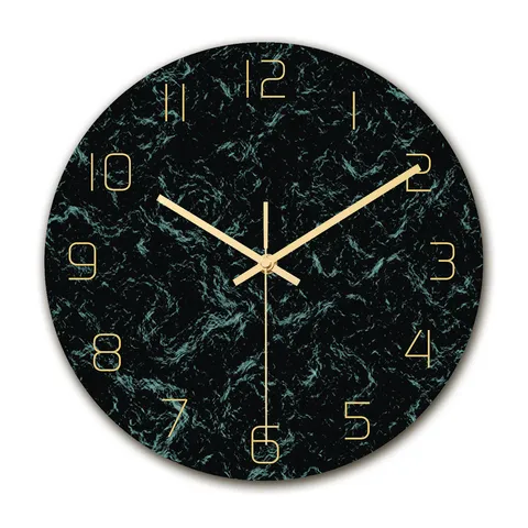 Orologio da Parete in Acrilico Moderno Minimalista Movimento Silenzioso Trama Marmo Orologio Decorativo Per Soggiorno Ufficio Decorazioni Casa