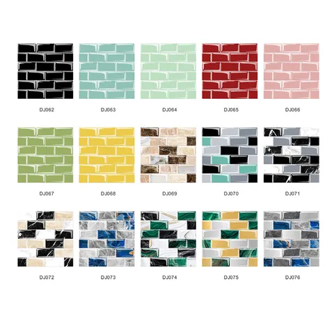 Adiavrocha Autokollita Plakidion Mosaikou apo Plastiki Memvrani PVC gia Anakainisi Spitiou Kouzina Diakosmisi
